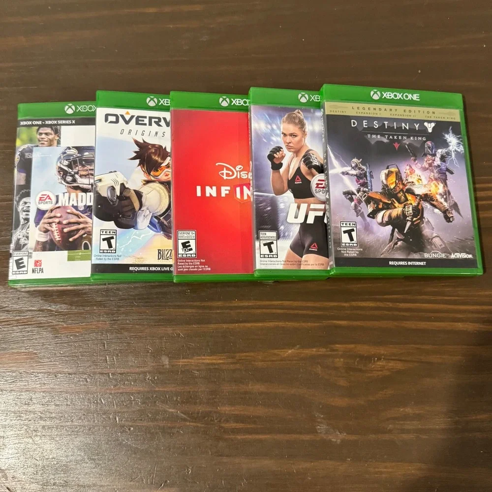 Microsoft Xbox One S 500GB Storm Grey Console Model 1681 Bundle 5 Games Tested